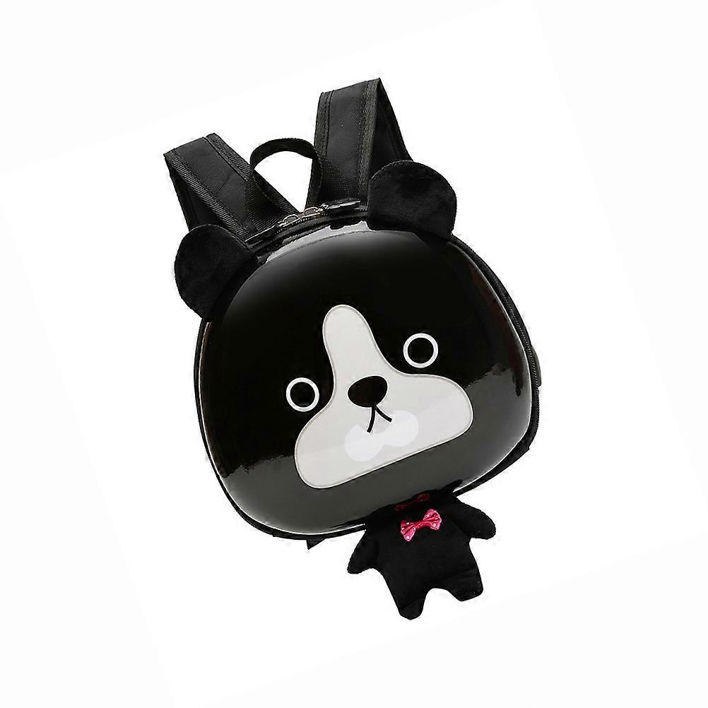 School Backpack for Kid Eggshell Dog Shape for Kids Use Black