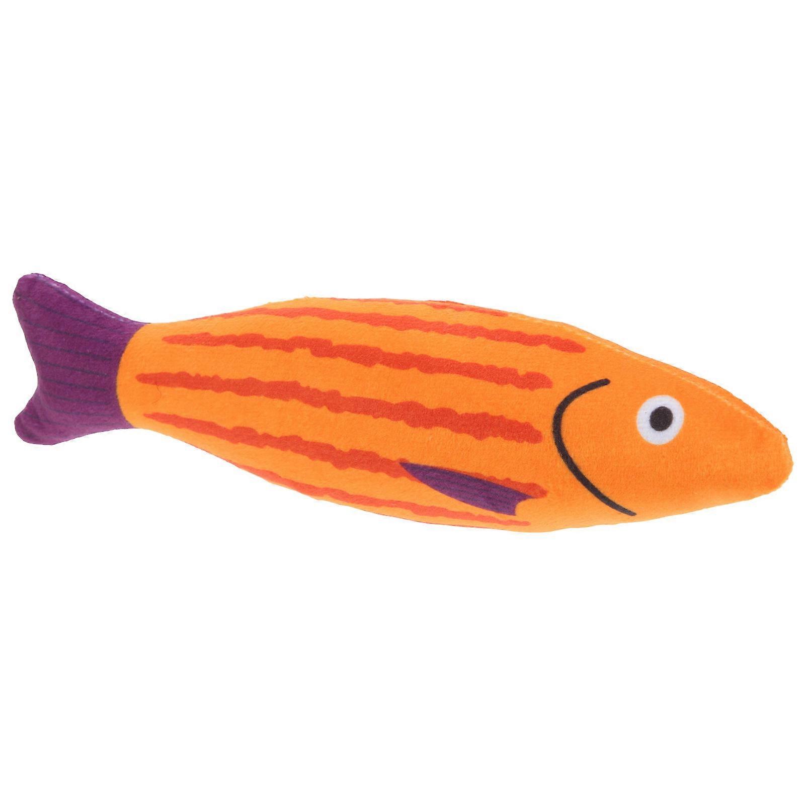 Cat Chew Toy Plush Fish Toy for Kitten Play 4Pcs Pack Interactive