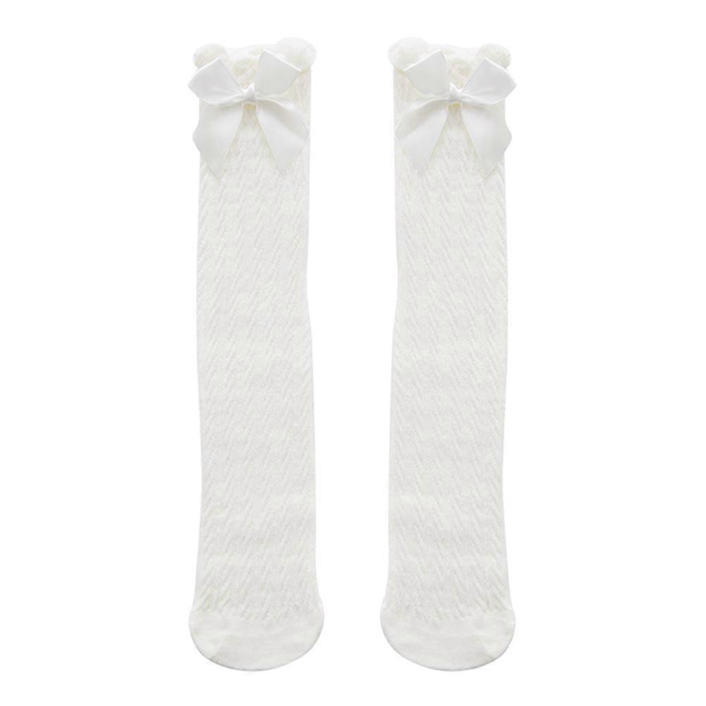 Long Socks for Toddlers 3Pcs Knee High Baby Socks Soft Cotton with Bow