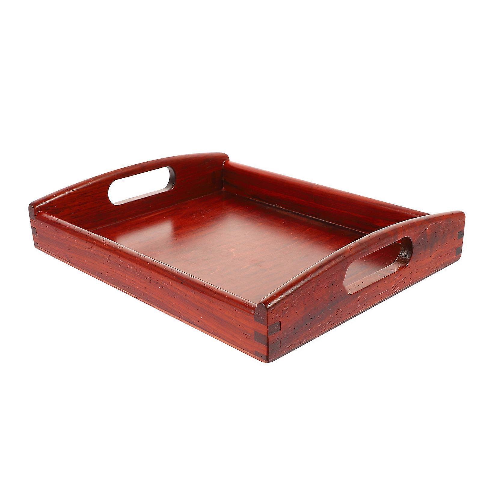 Toddler Wooden Tray for Teaching Aids with Handles 4Pcs Set for Organizing