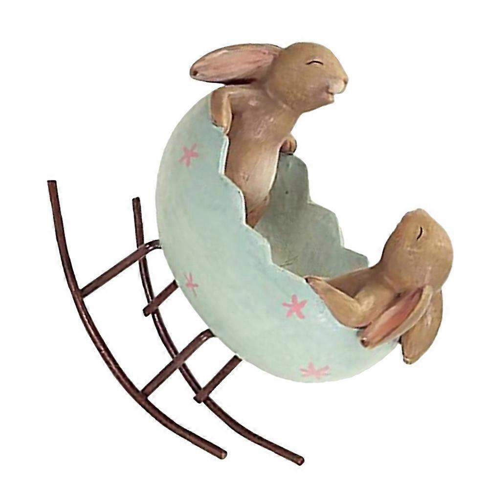 부활절 웃는 토끼 장식 다채로운 합성 수지 및 퇴색 방지 장식