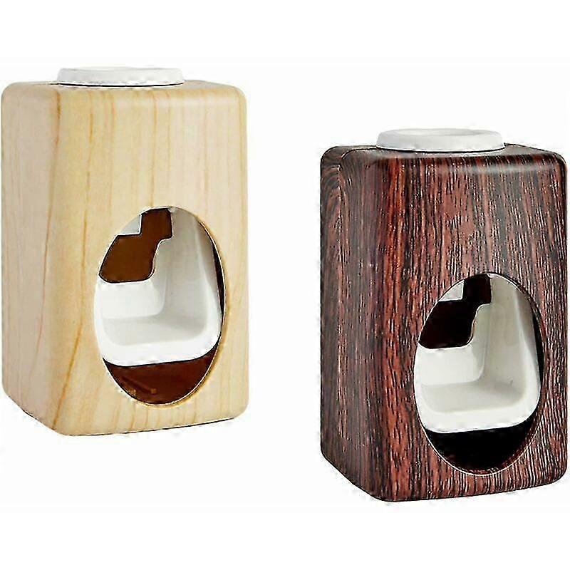 (2 Pieces)Self-Adhesive Toothpaste Dispenser Wall-Mounted Toothpaste Squeezer Automatic Toothpaste Dispenser Self-Adhesive Wall-Mounted Automatic Toot