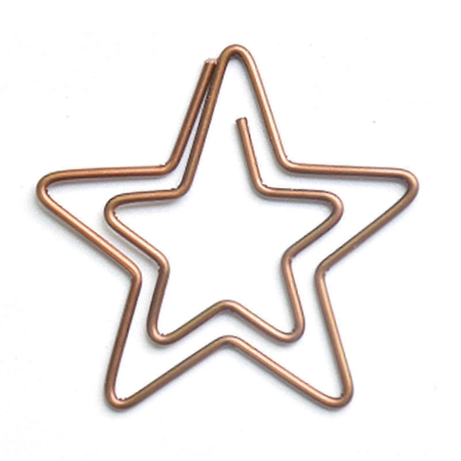 100 قطعة لطيف مشابك الورق الرجعية نمط عيد الميلاد رائعة اللون تطبيق واسع الاطفال مشابك الورق لمكتب المدرسة المنزل خمس نجوم