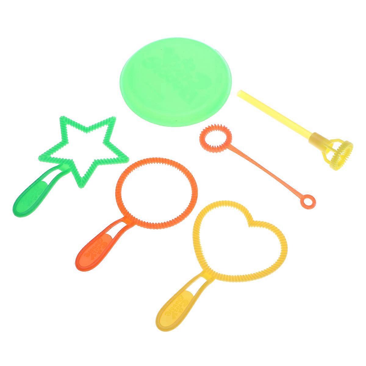 Kids Toys Bubble Wand Tool 6Pcs Bubble Maker Blower Set for Fun