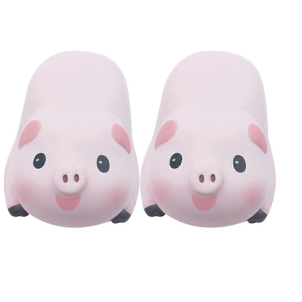 Ergonomic Mouse Wrist Pad 2Pcs Comfortable Pig Shaped Design For Office Gaming Users In Pink Color With Support Function