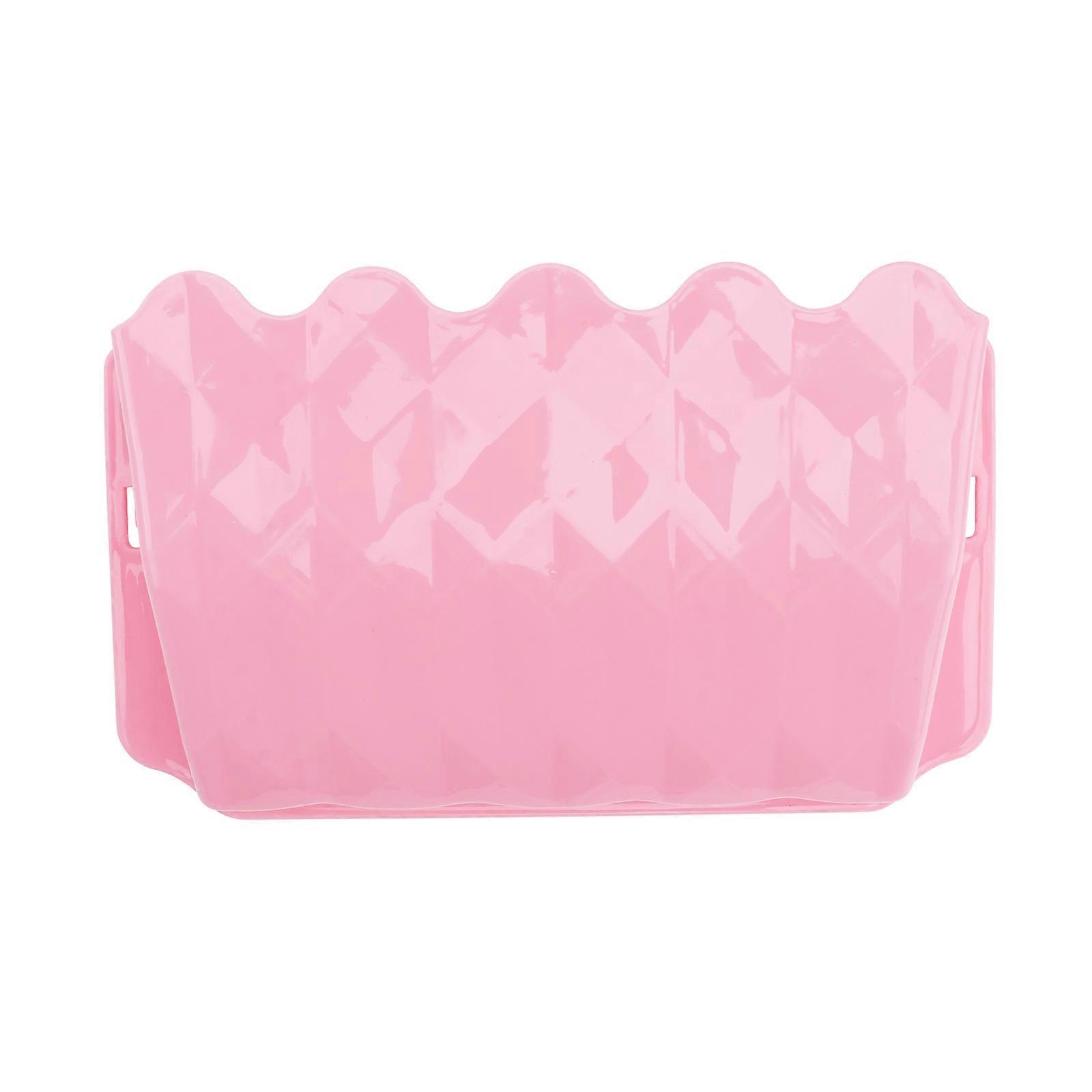 Pink Small Pet External Feeder Hay Rack for Rabbit 3Pcs Storage