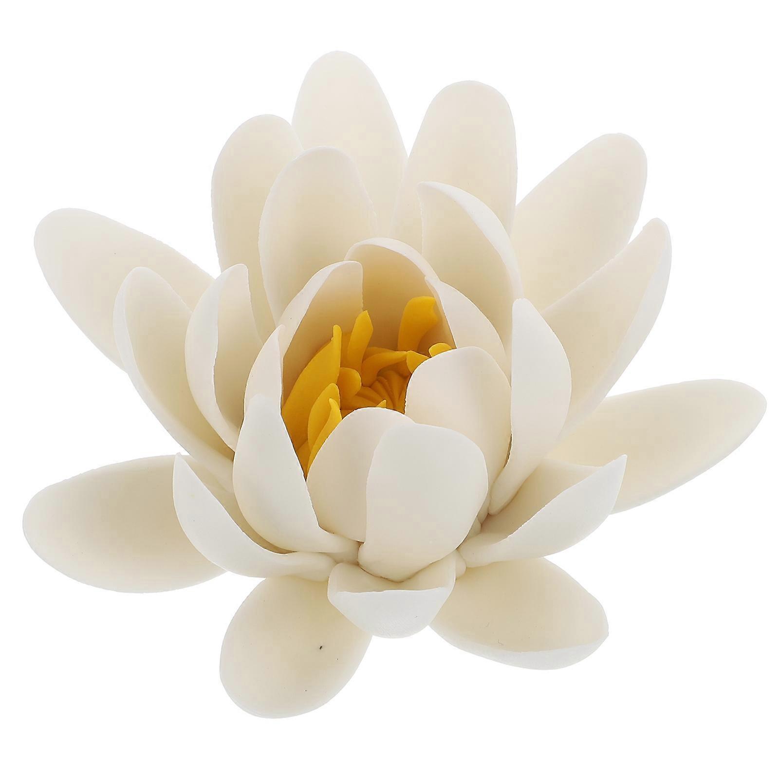 Lotus Ceramic Incense Burner for Decor 3Pcs White Elegant Aroma