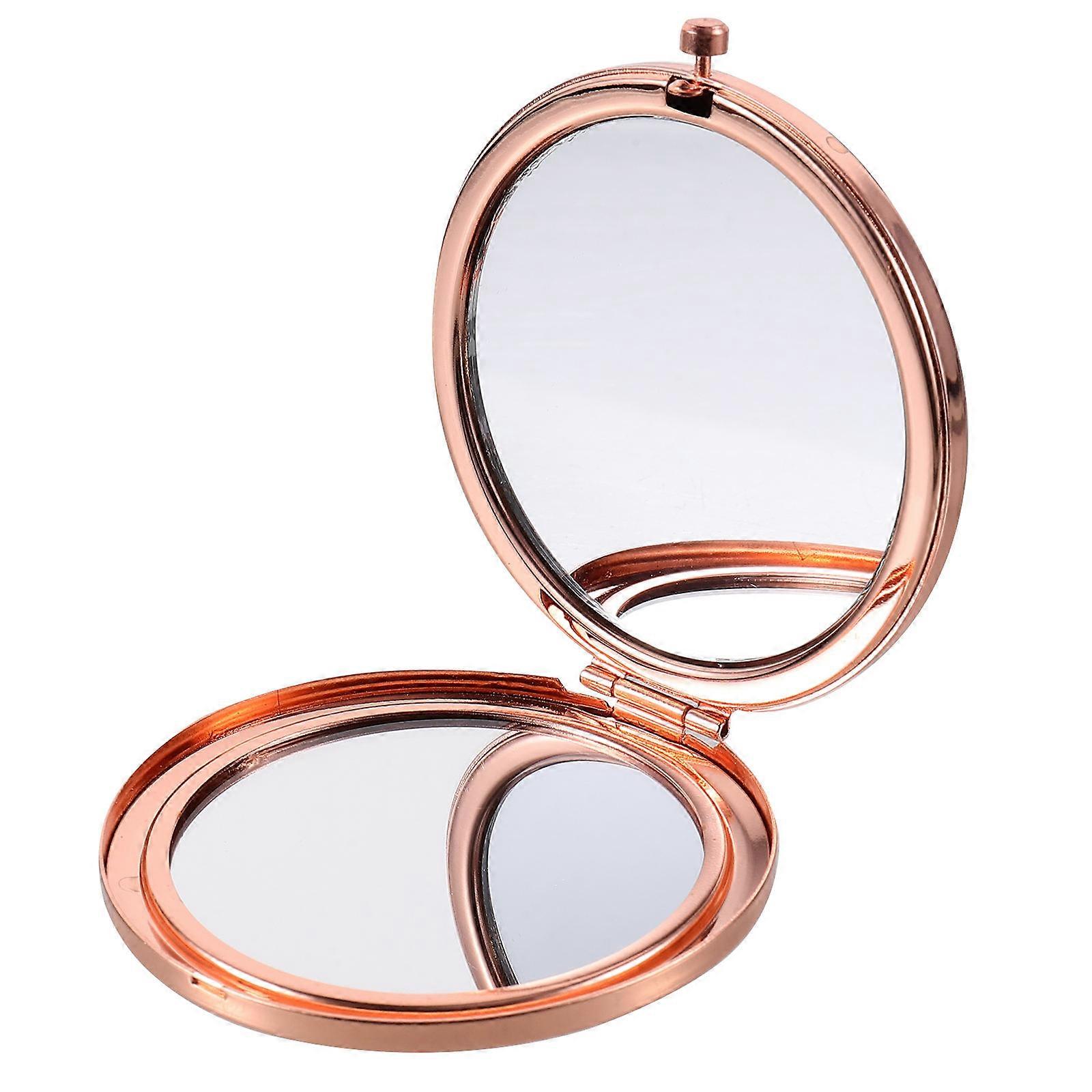Aesthetic Mirror Makeup Compact for Makeup 3Pcs Portable Sky-Blue Mirror