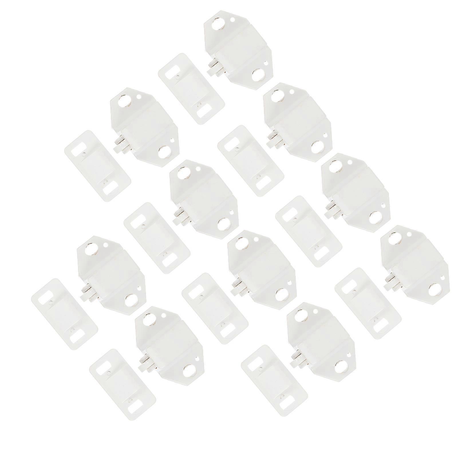 Furniture Door Lock for Screen Doors 10Sets White Plastic Catch Locks