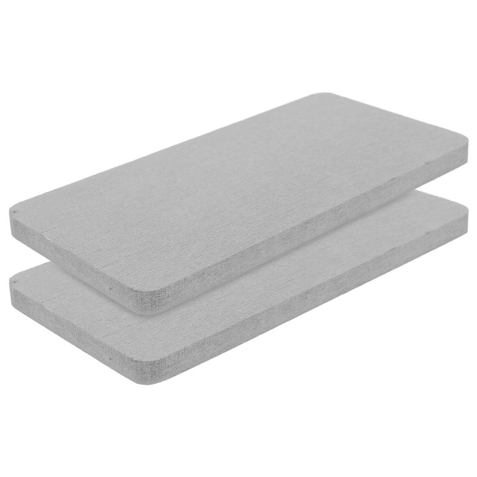 Light Grey Diatomite Cup Coaster Mat for Bathroom Use 6Pcs Set