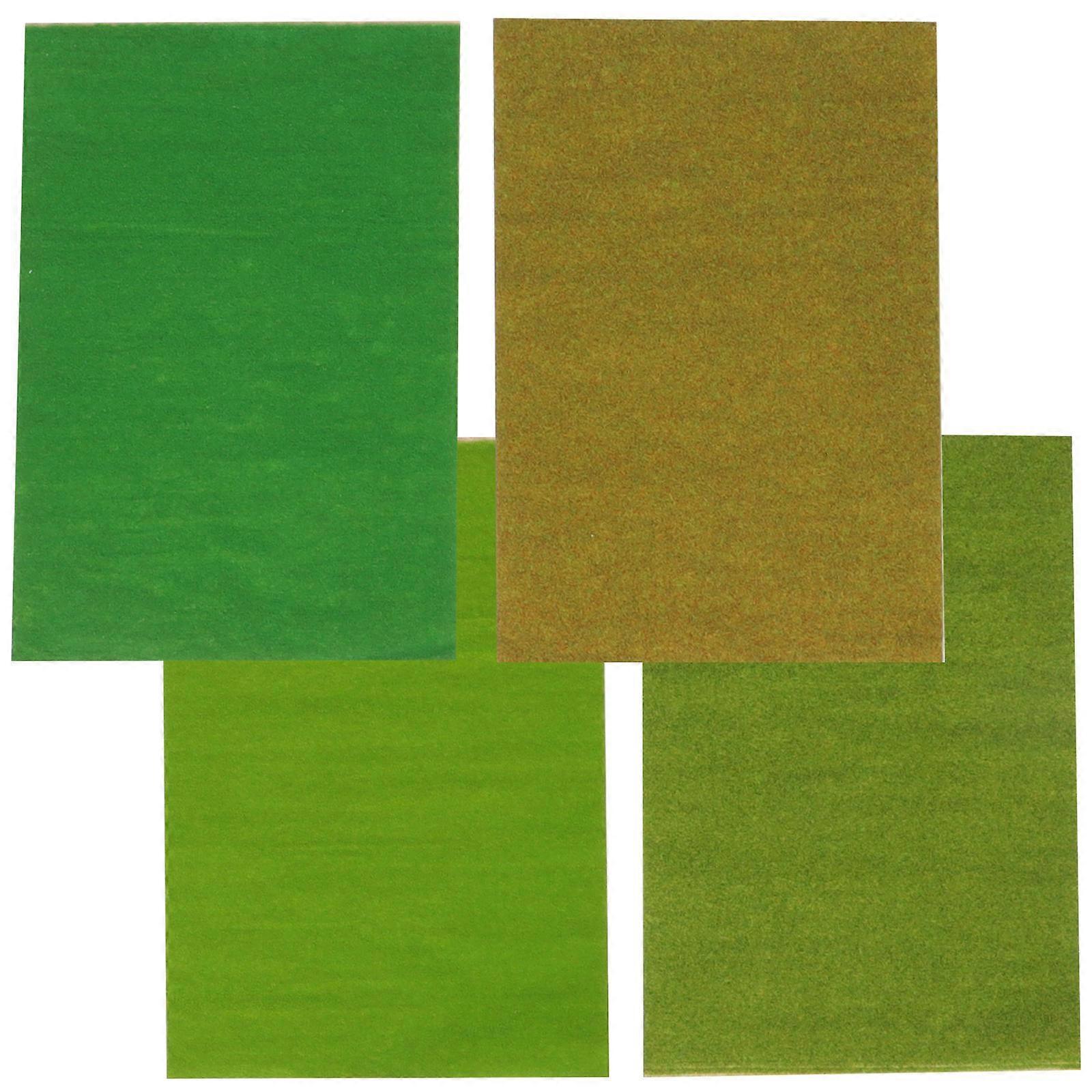 Artificial Turf Micro Landscape Grass Mats for Decoration 16Pcs Set