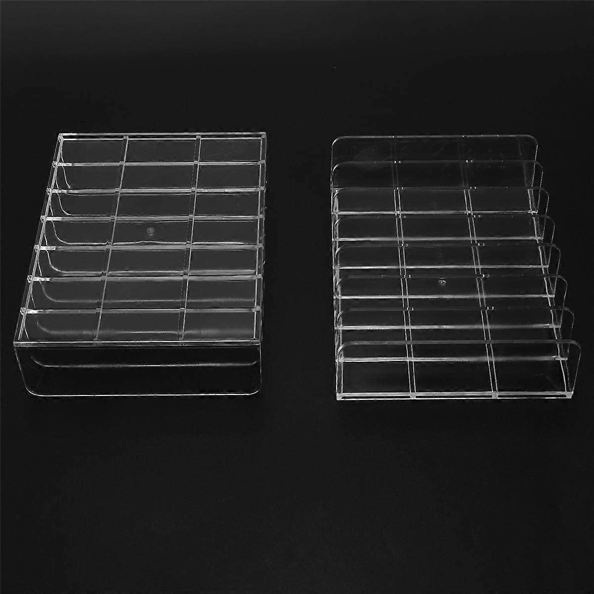 4 Pcs Clear Acrylic CD Holder with Tackable CD DVD Display Rack CD Storage Rack Organizer Stand CD T