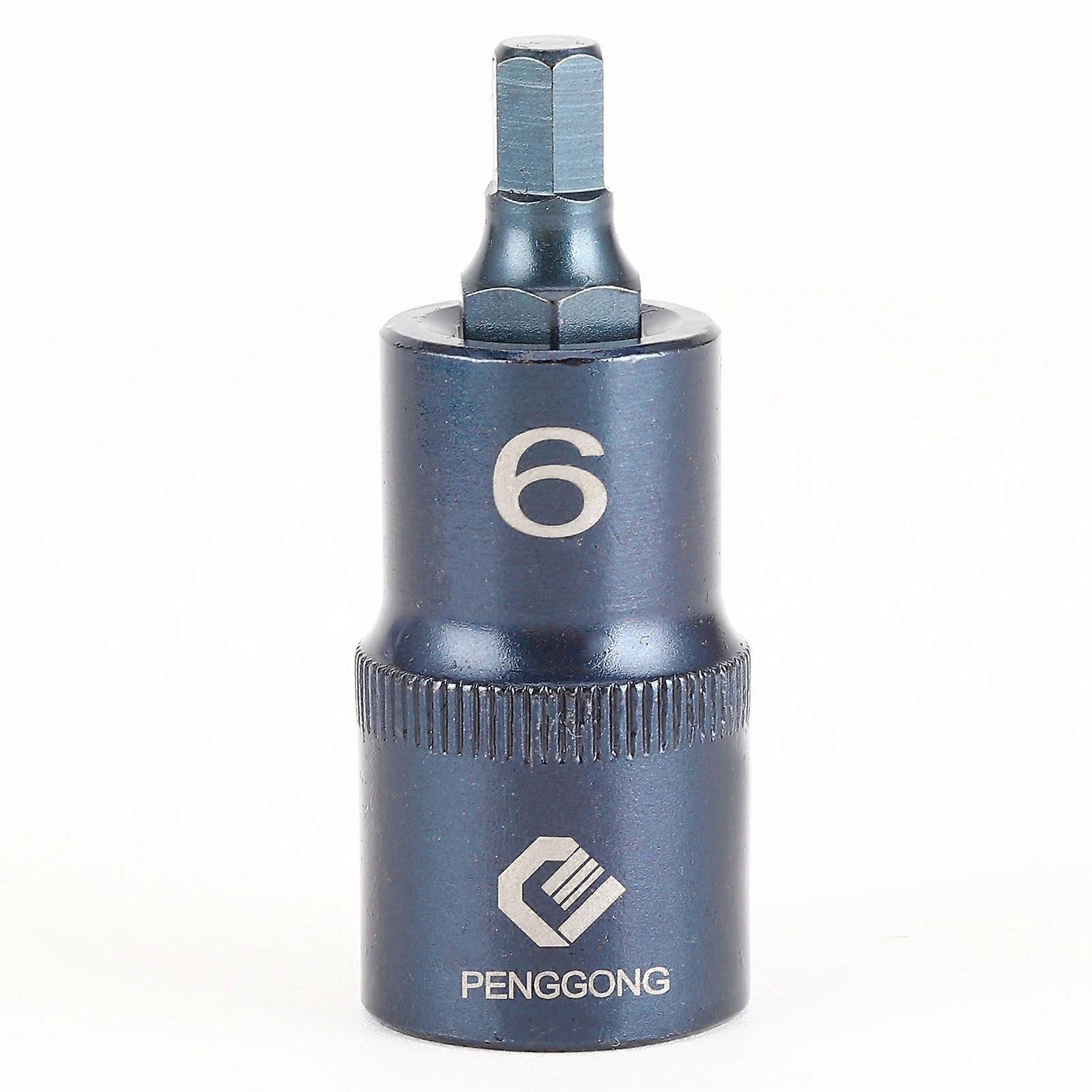 Socket Bit Hex 1/2in Interface Quick Wrench S2 Alloy Steel Blueing Hand Tools HardwareH6