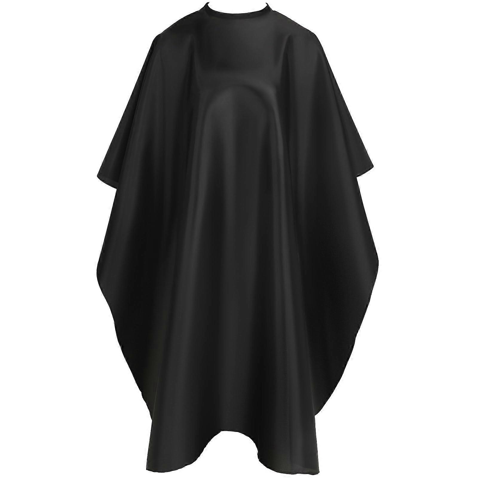 Hair Cutting Cape Adjustable Neckline Black Professional Barber Cape For Haircut Apron And Salon Supplies