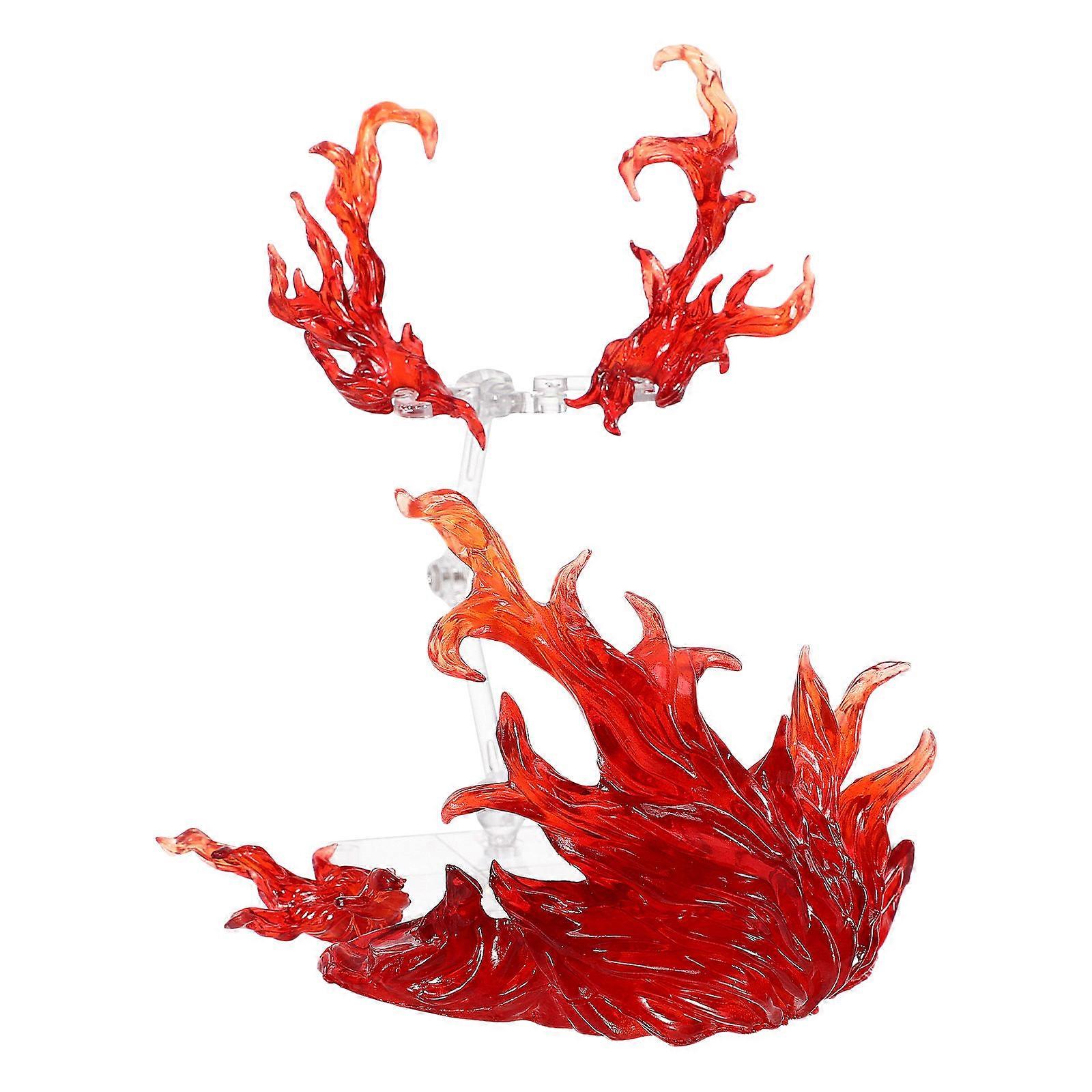 Toy Model Bracket 2 Sets Figurine Display Rack For Dolls Easy Assembly Durable Red Plastic 2Pcs
