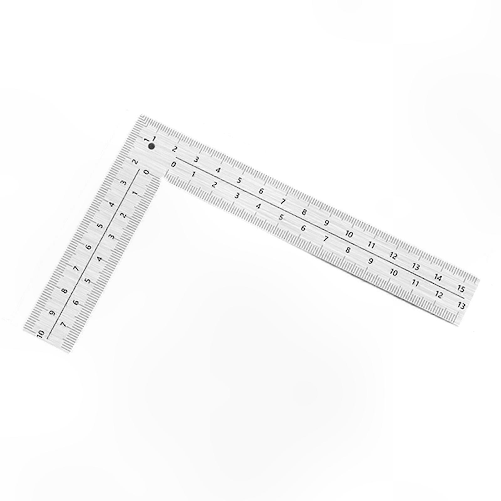 Stainless Steel L-Shaped Ruler for Woodworking, 90 Degree Angle Tool, 100x50mm Measurement Aid for Crafting and Layout Tasks