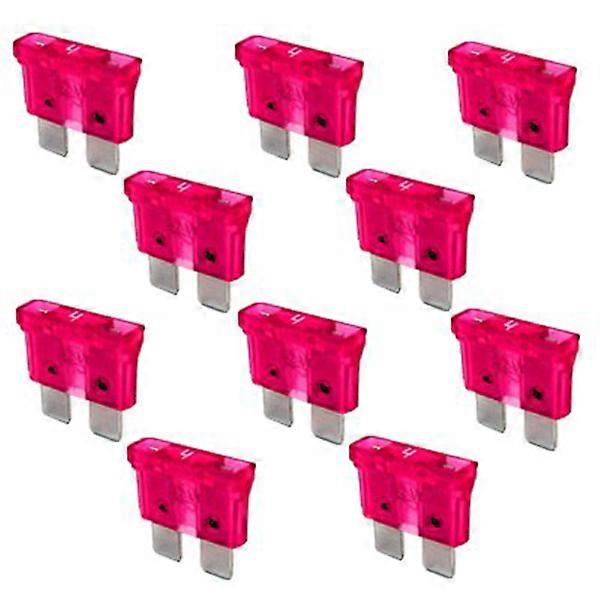 4A Auto Fuse Kit 10Pcs Pink for Car Use with Amp Color-Coded Durable Material