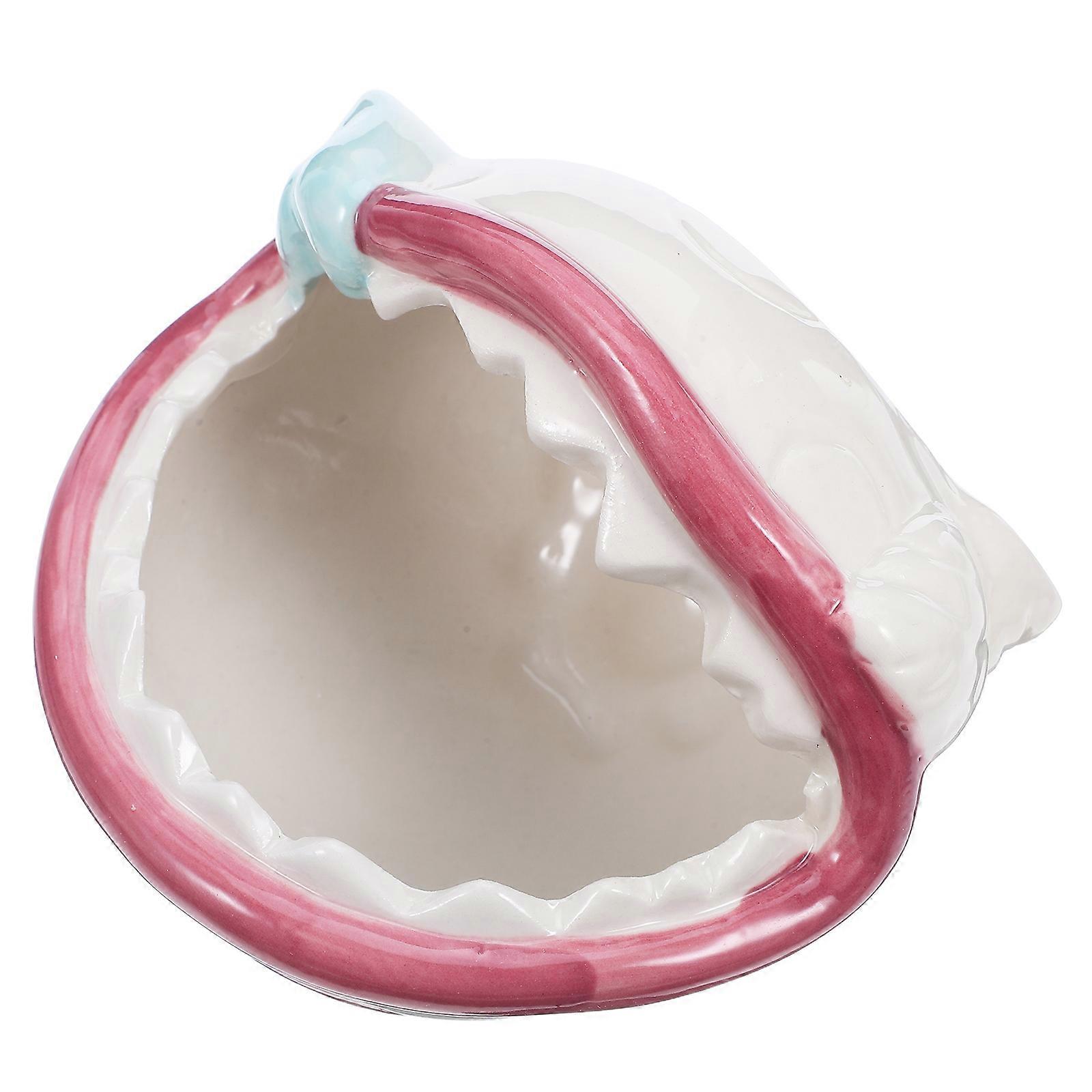 Ceramic Ashtray Windproof Ash Collection Assorted Color for Home Use