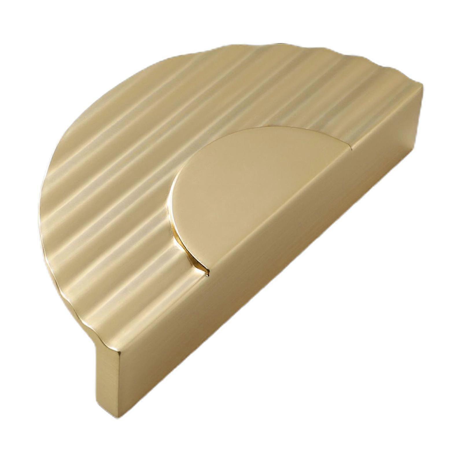 Semicircle Door Pull Knob Single Hole Crescent Moon Shape Pull Cabinet Handle for Bedside Tables Bookcase