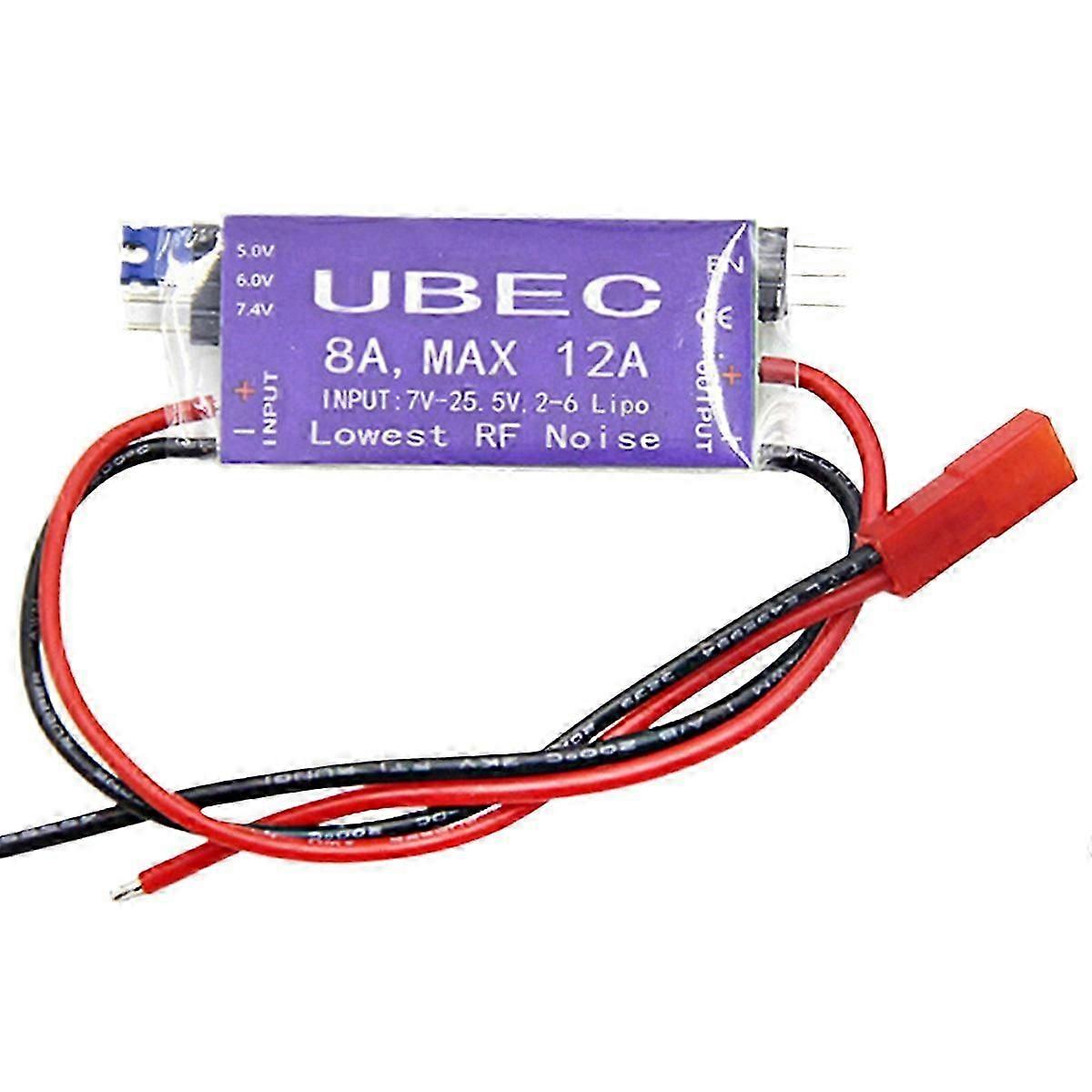 UBEC Voltage Regulator for RC Airplanes 8A Output 5V/6V Max 12A for 2-6S Lipo 6-16 Cell Ni-Mh