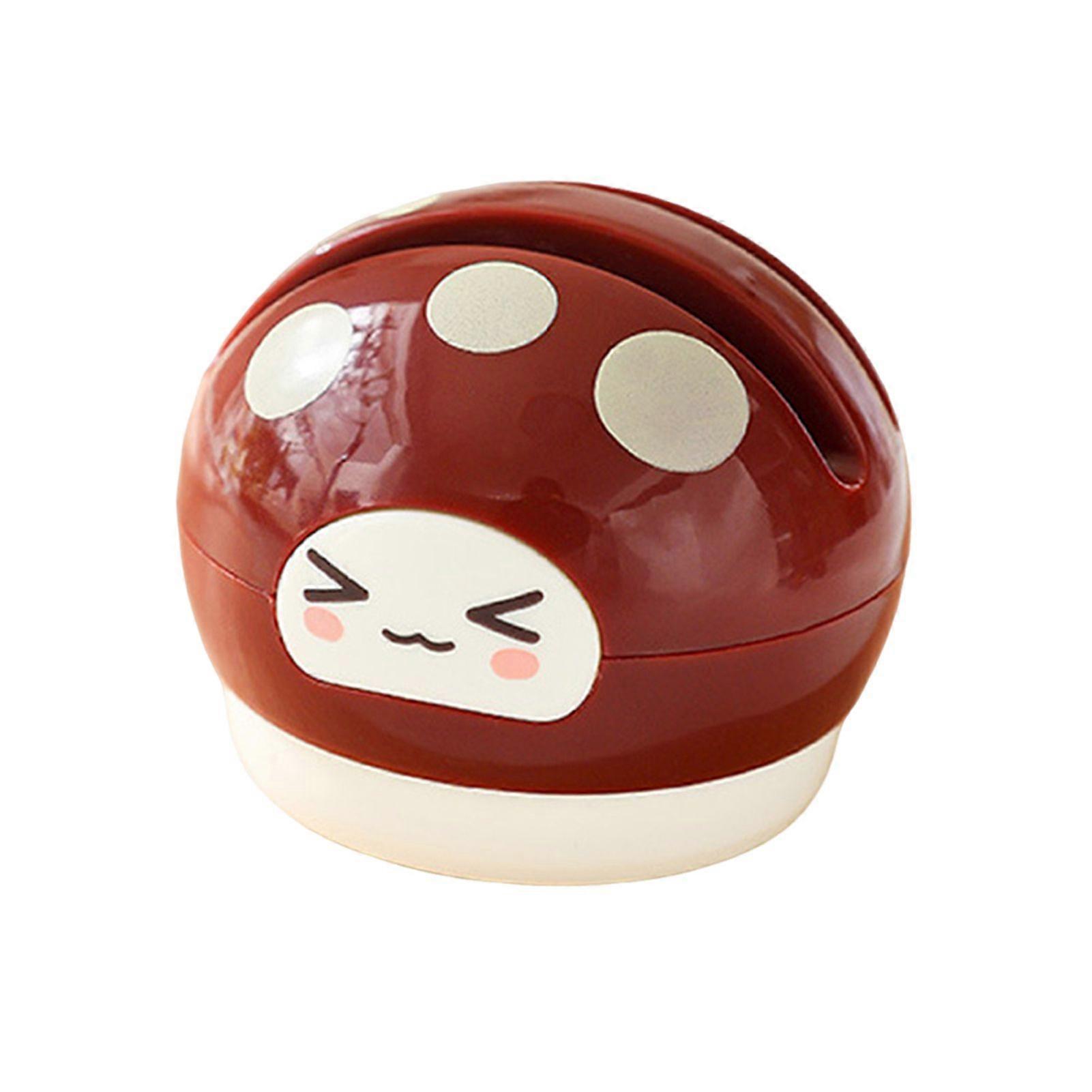 Ceramic Cutter Sharpener Small Mushroom Shape Kitchen Tool Sharpener with Vacuum Suction Cup Base Double Groove Kitchen Gadget