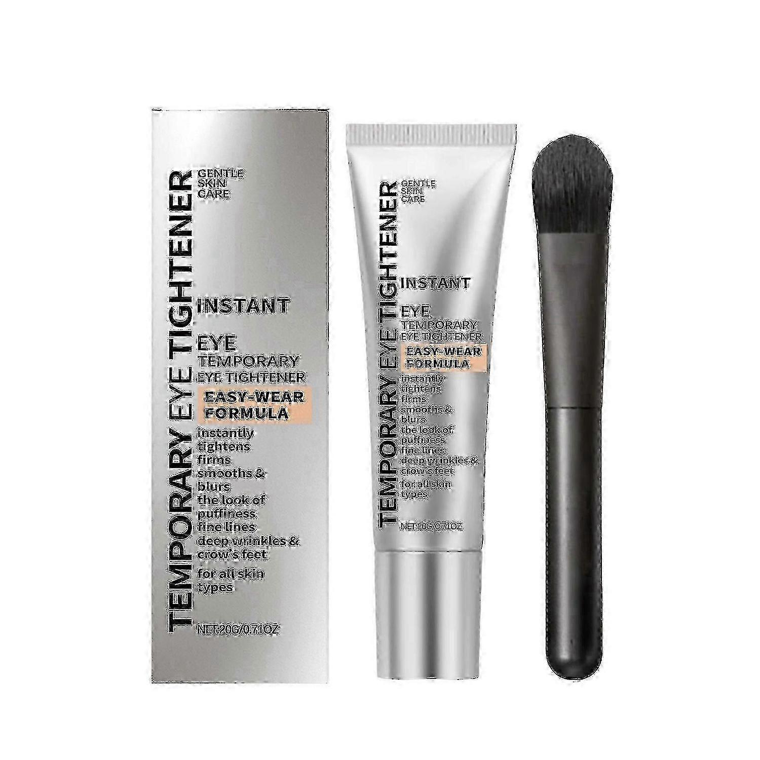 Improved Eye Tightener & Brush Set - Reduce Bags, Dark Circles & Wrinkles