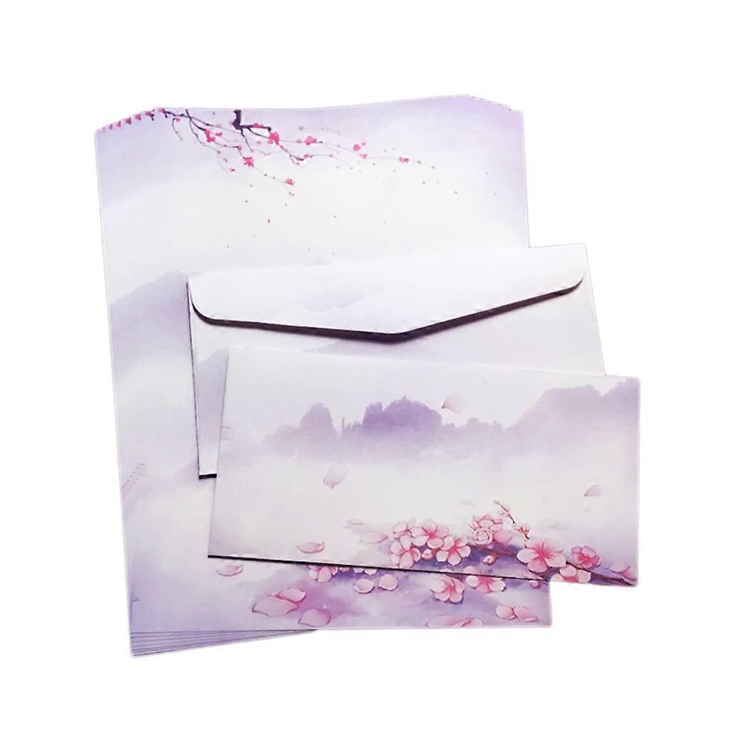 JZROCKER Stationery Paper and Envelopes Set Color Both Side Writing Letter Paper Gift