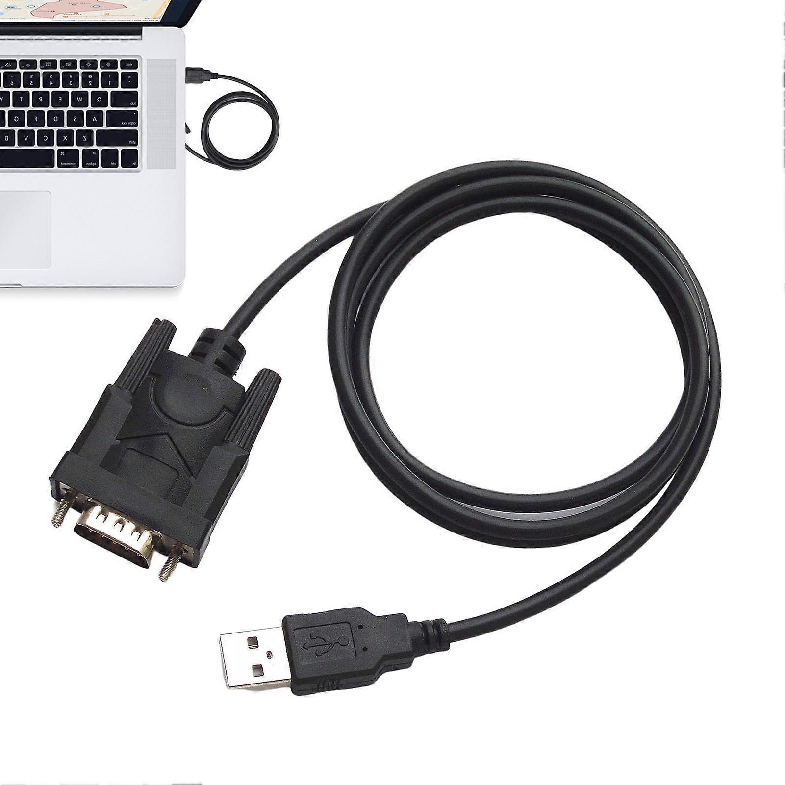 USB Series Cables USB To 9 Pin RS232 Series Adapters Chipset Compatible With Most Computer Systems Black Bare Wire