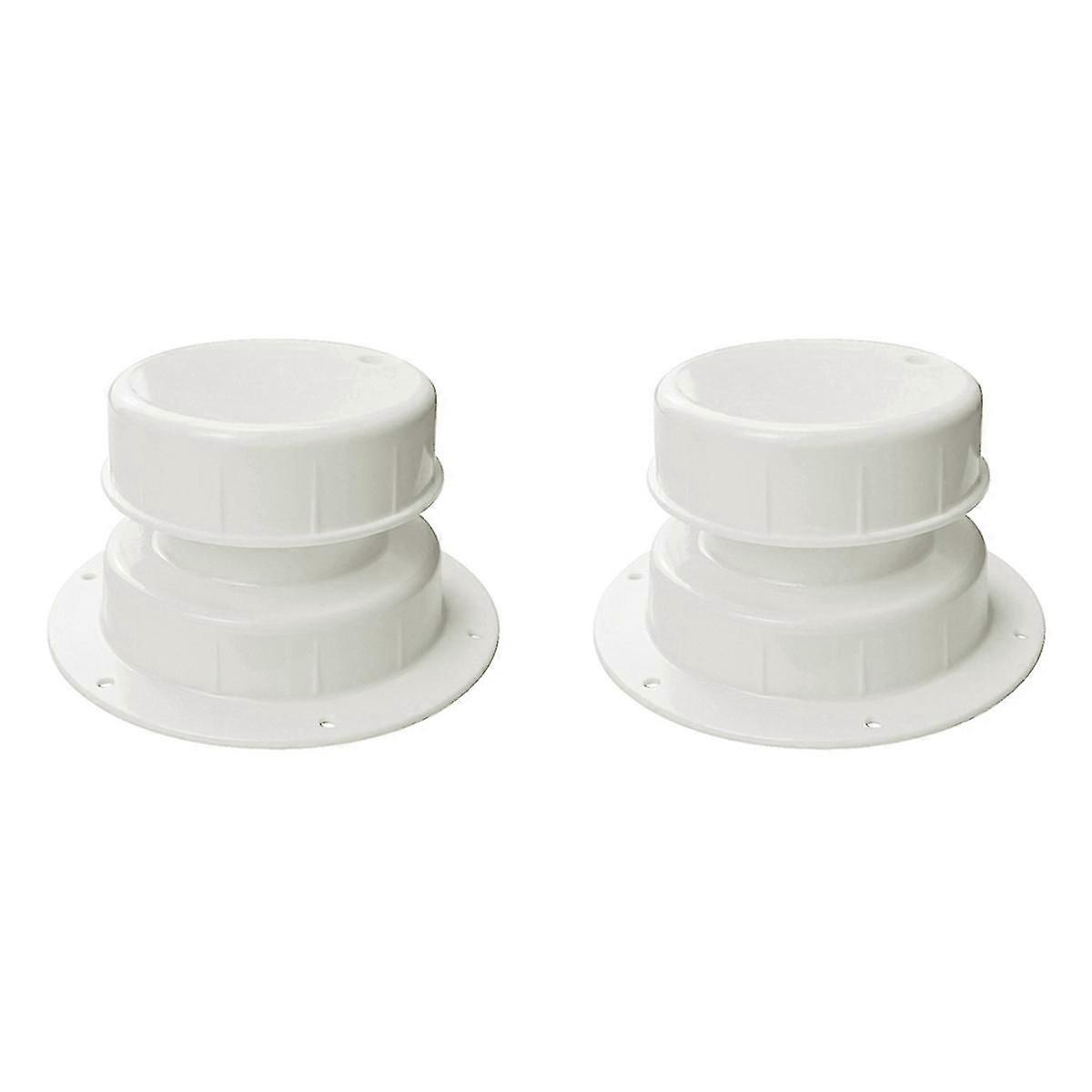 房车管道通风口盖套件 2 件拖车露营车通风口盖屋顶下水道通风口盖盖，适用于 1 至 2 3/8 英寸