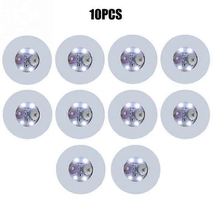 Glow coasters - YWEI - 10 pieces - White - Round - Washable