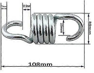 4インチ高耐久ハンモックチェアスプリングポーチスイングスプリング、パンチバッグスプリングサスペンションフック、2パック