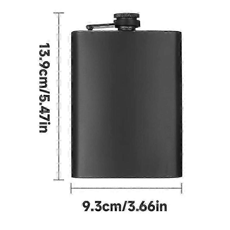 2Pcs Hip Flasks for Liquor,8 Oz Stainless Steel Leakproof Thin Flasks