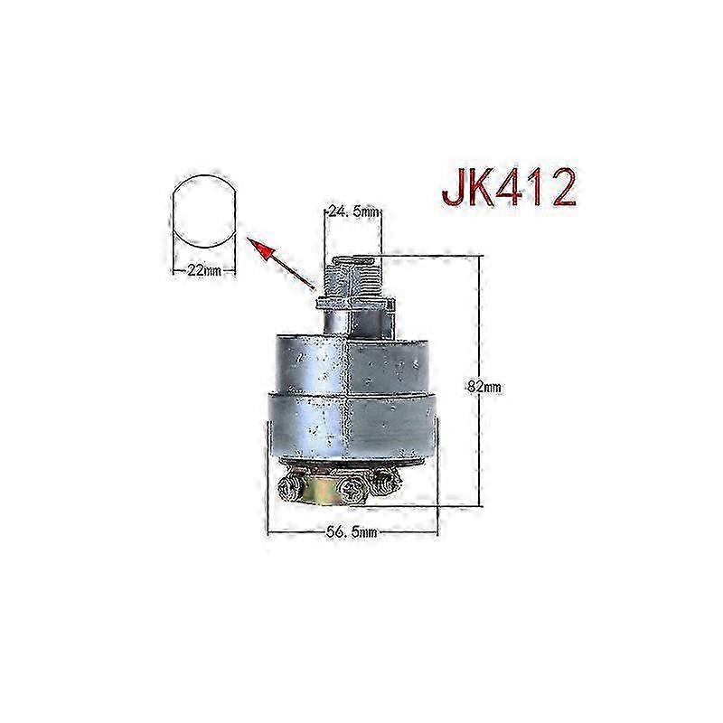 Two Types Car Engineering Vehicle Preheat Start Ignition Switch With 2 Keys(jk406c:56.5mmx80mm, Jk412: 56.5mmx82mm)