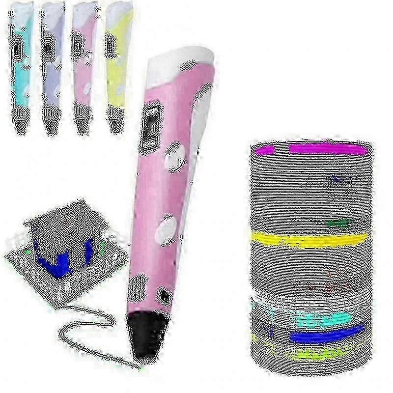 3d Pen With Led Display,3d Printing Pen With Usb Charging,30 Colors Pla Filament Refills,compatible Pla Abs