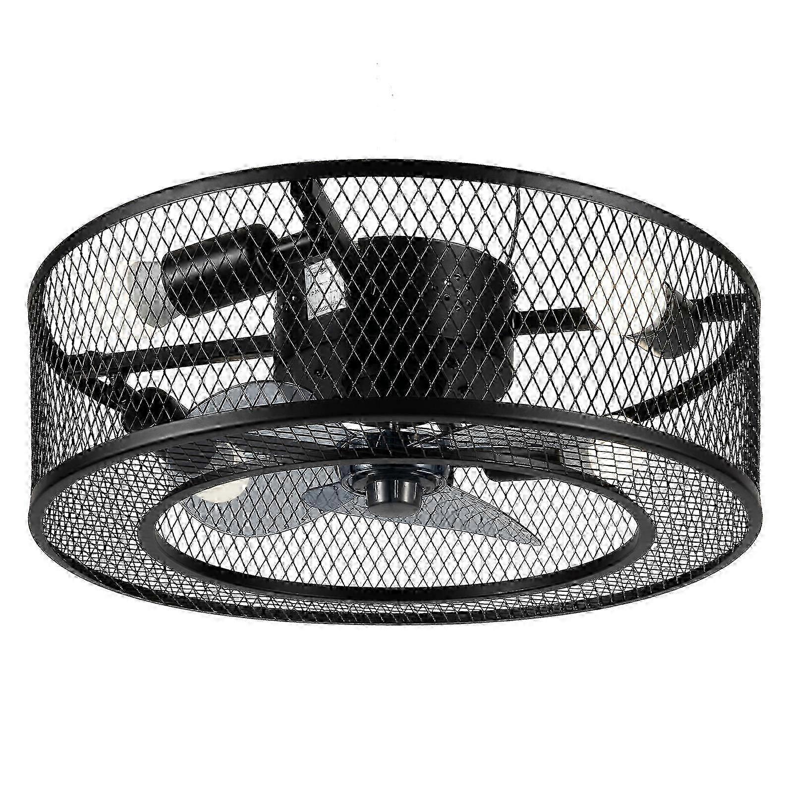 18 Inch Retro LED Ceiling Fan with Remote Control