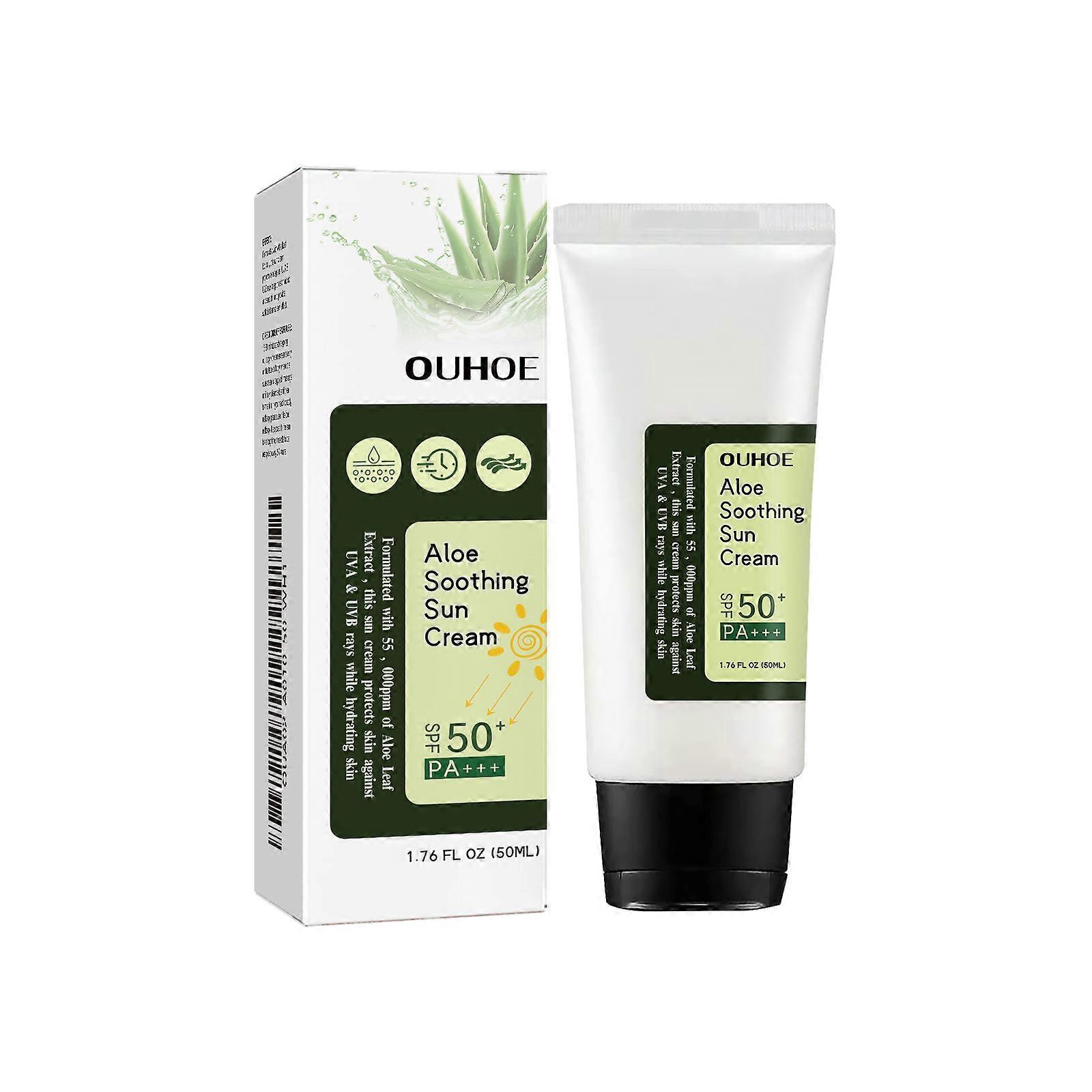 Ouhoe Aloe Vera Protective Cream Is Hydrating, Refreshing And Provides Uv Protection