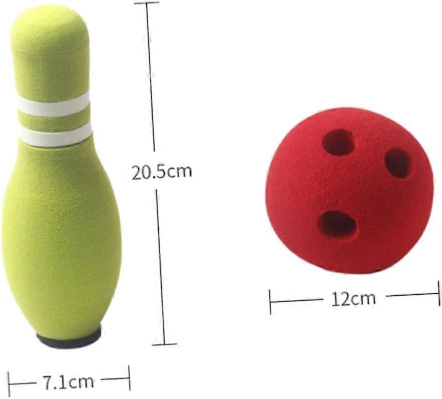 Bowling 7Piece Set Indoor Outdoor Mini Bowling Game Educational Toy for Target Bottles and Ball Random Color Home