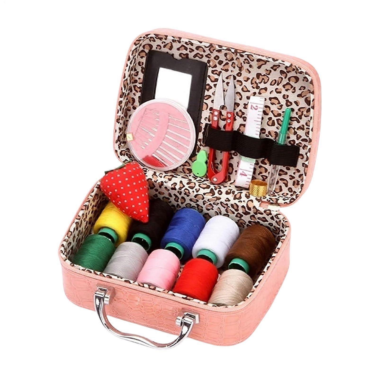 22Piece Sewing  Kit In Case With Needles Threads Scissors For Craft Upholstery Clothes