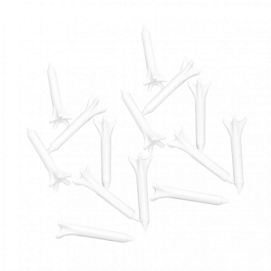 100pcs 38mm Claw Shape Plastic Golf Tees - White