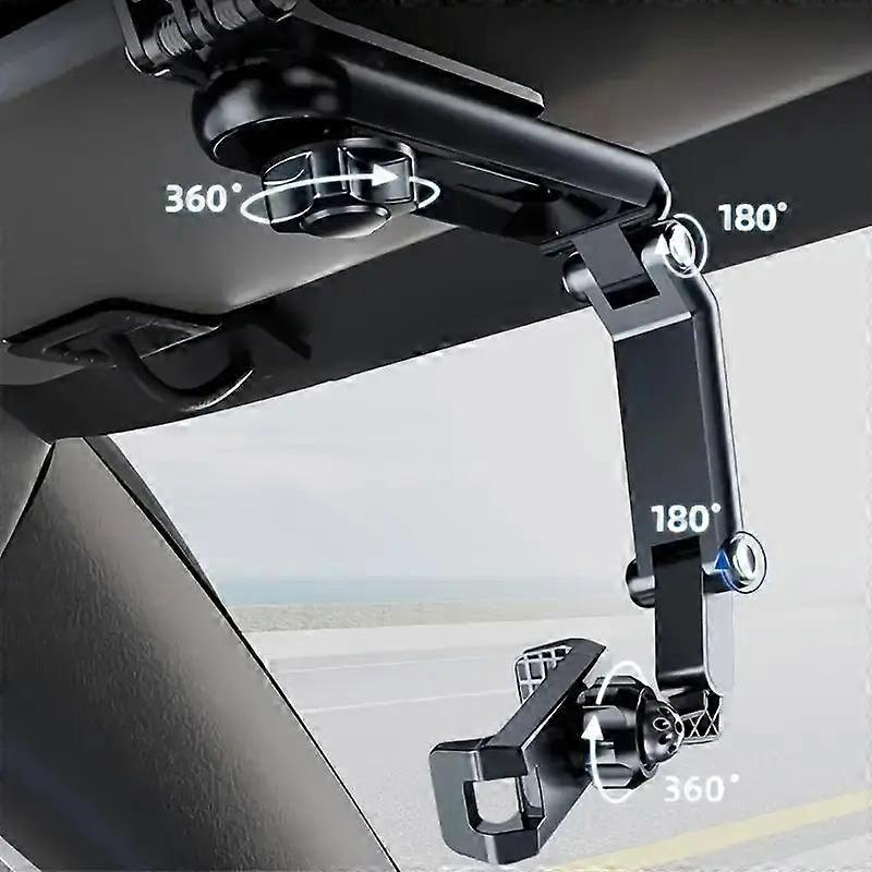 Universal Car Phone Mount, Rotatable Sun Visor Holder, Multi-Functional Smartphone Stand for iPhone 7 Inch, Supports Call Function, Cell Pho