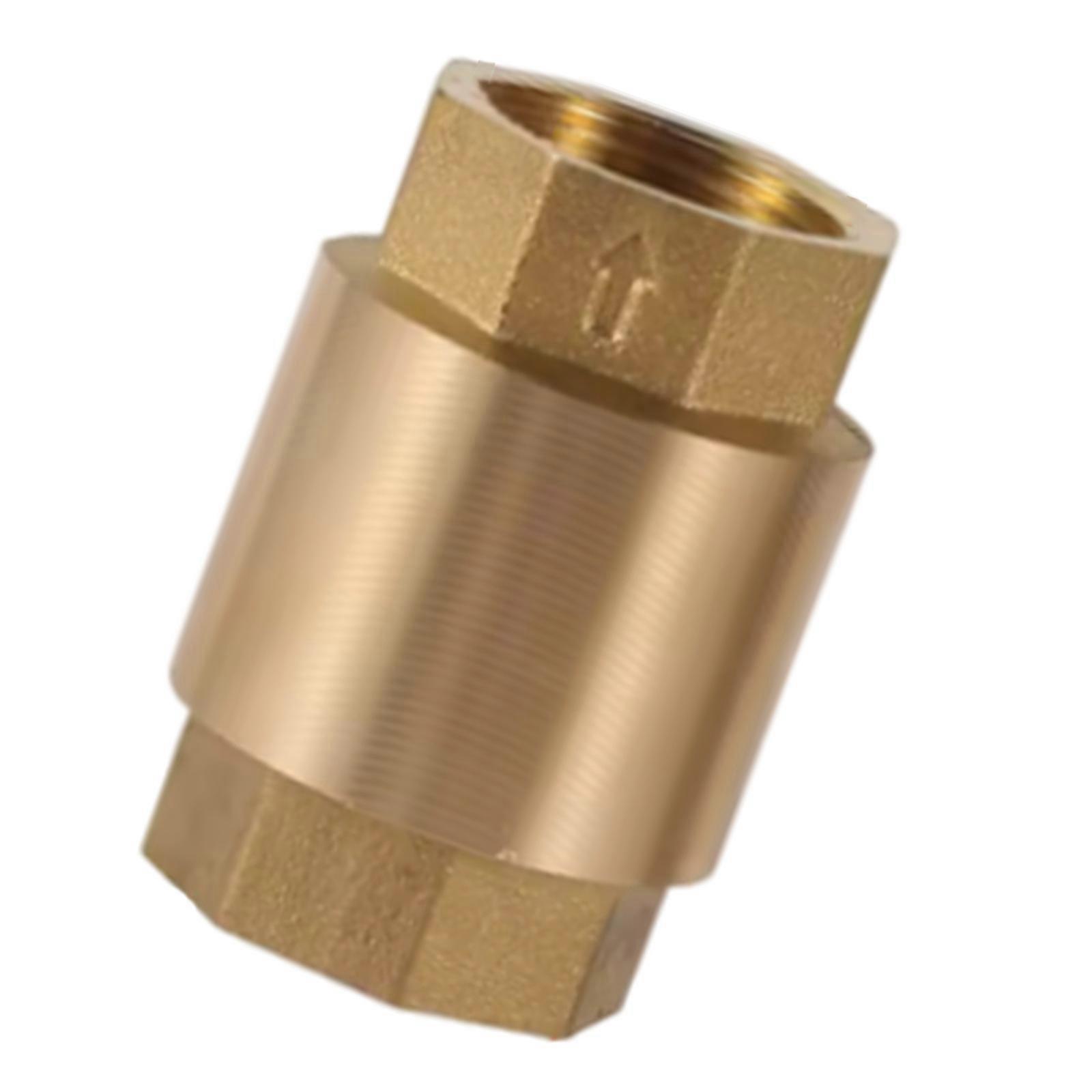 Female Threaded Single Way Connector DN20/DN15 Brass Thread Inline Spring Check Valves for Water Control Check Valves Multicolor