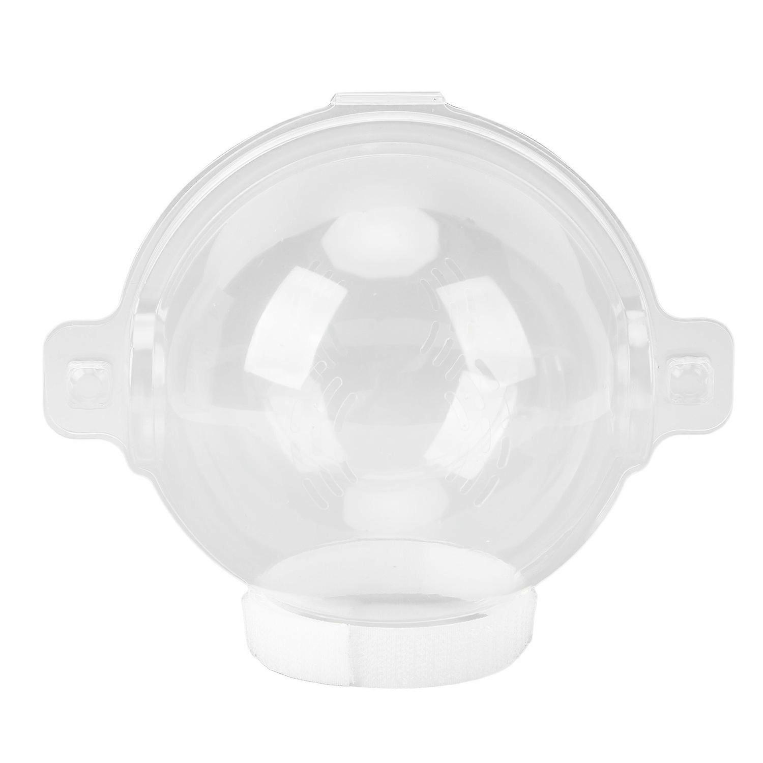 Cat Transparent Muzzle Breathable Prevent Biting Licking Adjustable Cat Hood Helmet for Grooming Bat