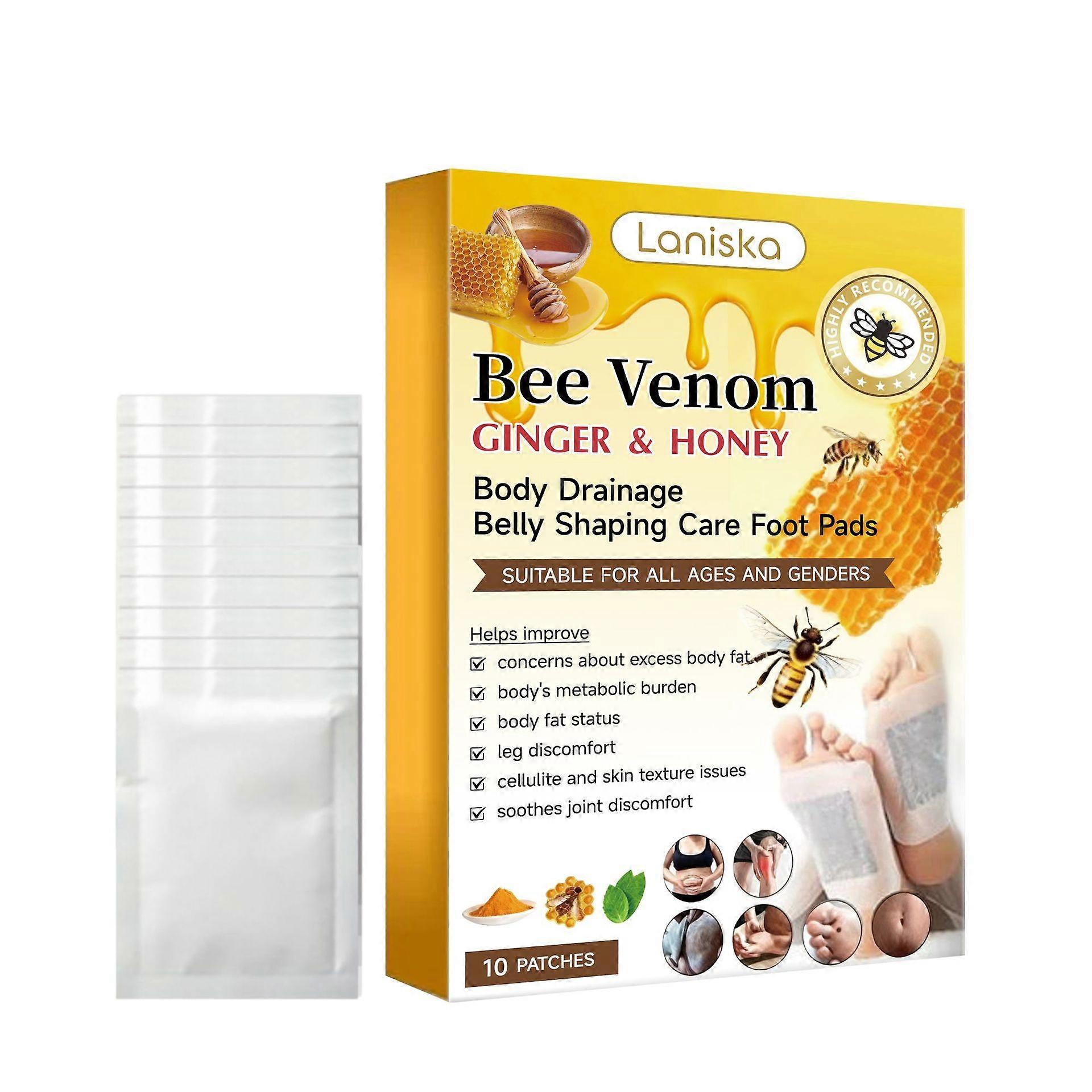 Almofadas de Pé Hidratantes com Veneno de Abelha & Cúrcuma - Aumento da Elasticidade da Pele & Metabolismo de Gordura
