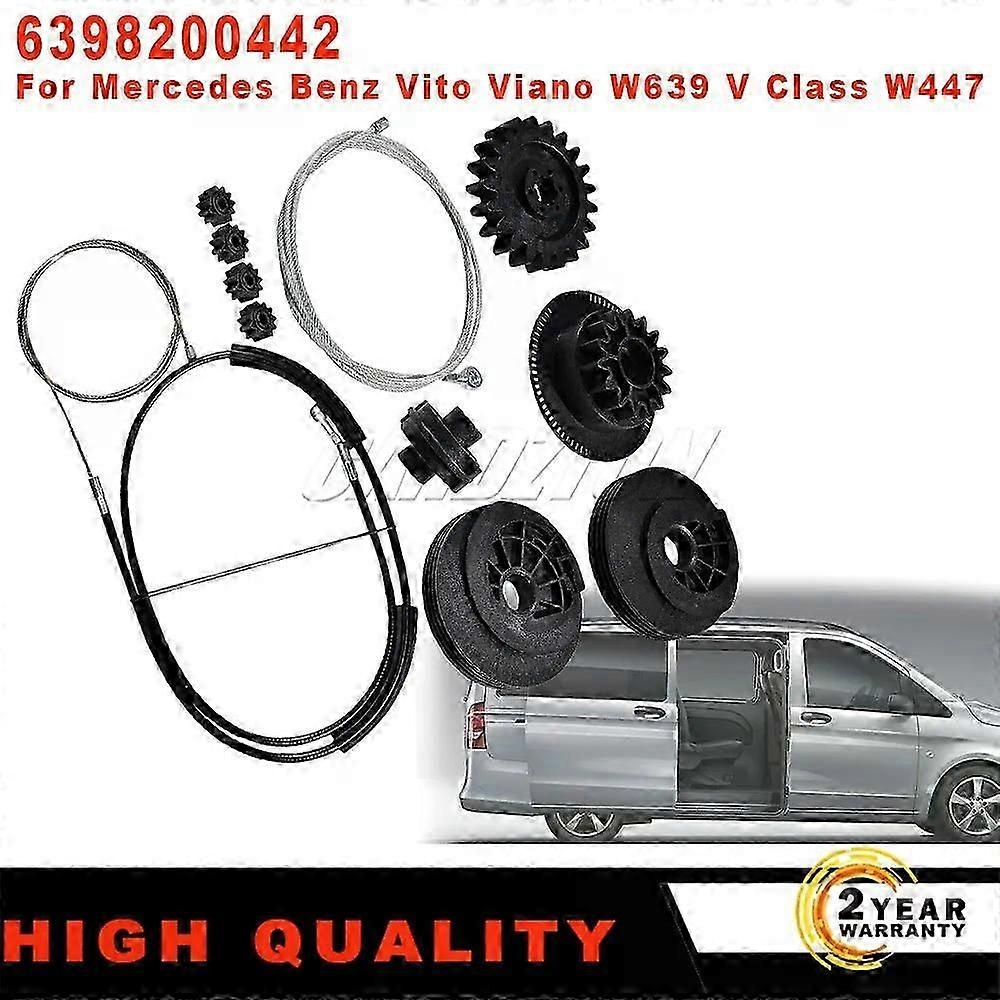 6398200442 Νέο κιτ επισκευής ηλεκτρικών συρόμενων πορτών για Mercedes Vito Viano W639 W447 Επισκευή ράγας οδηγού κλειδαριάς ενεργοποιητή κινητήρα κίνησης
