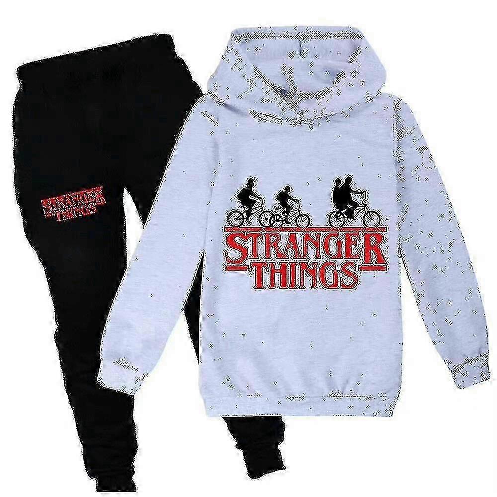 Ensemble de survêtement et sweat à capuche imprimé Stranger Things pour enfants : Nouveauté pour garçons et filles