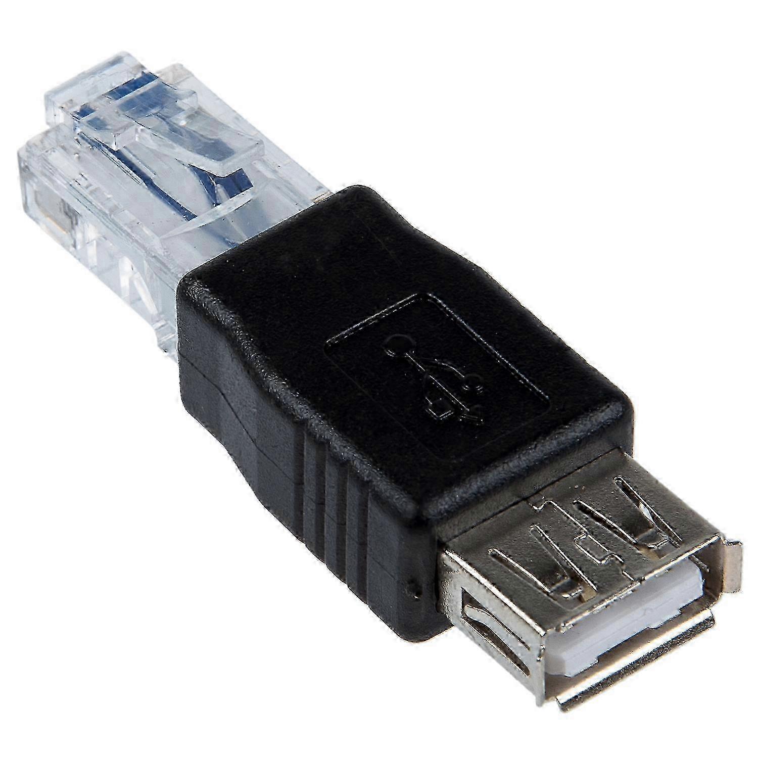 USB A Female to Ethernet RJ45 Male Connector Adapter - New Edition