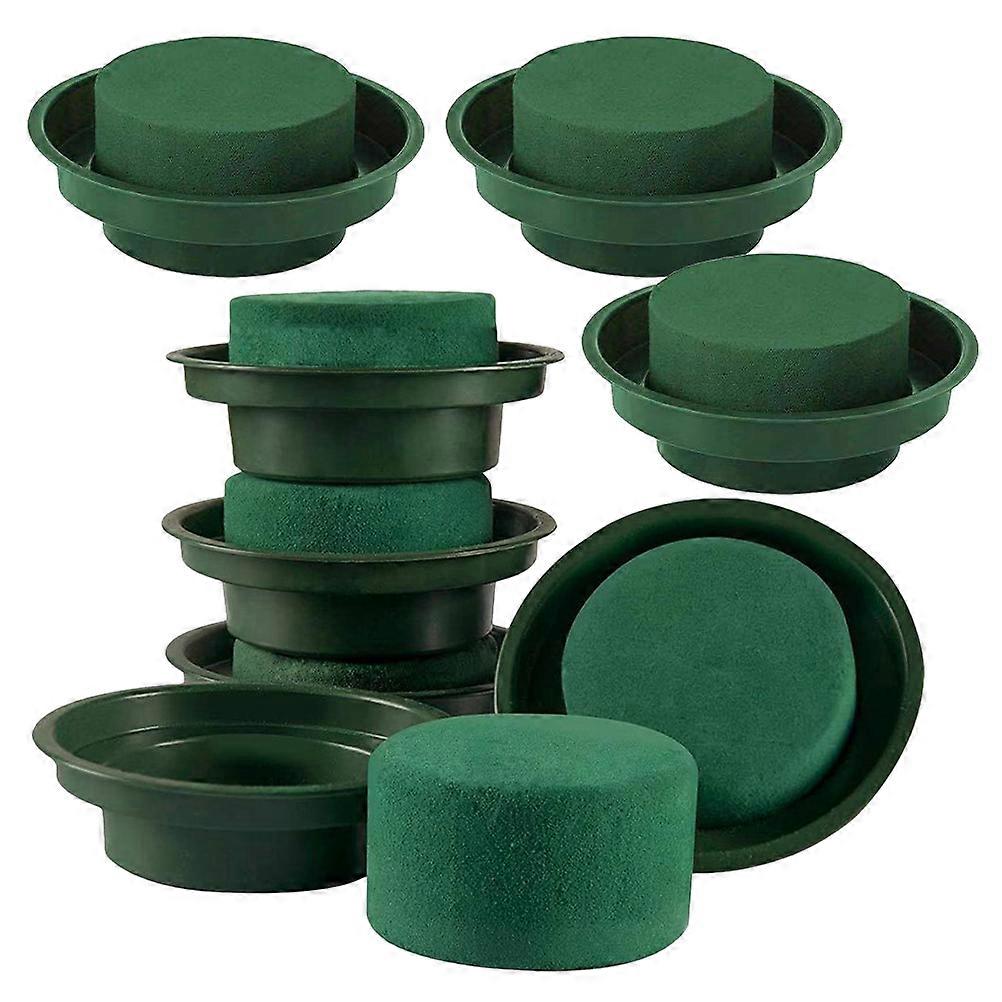 Green Floral Foam Blocks for Flower Arrangement Kit with 8Pcs for DIY Use