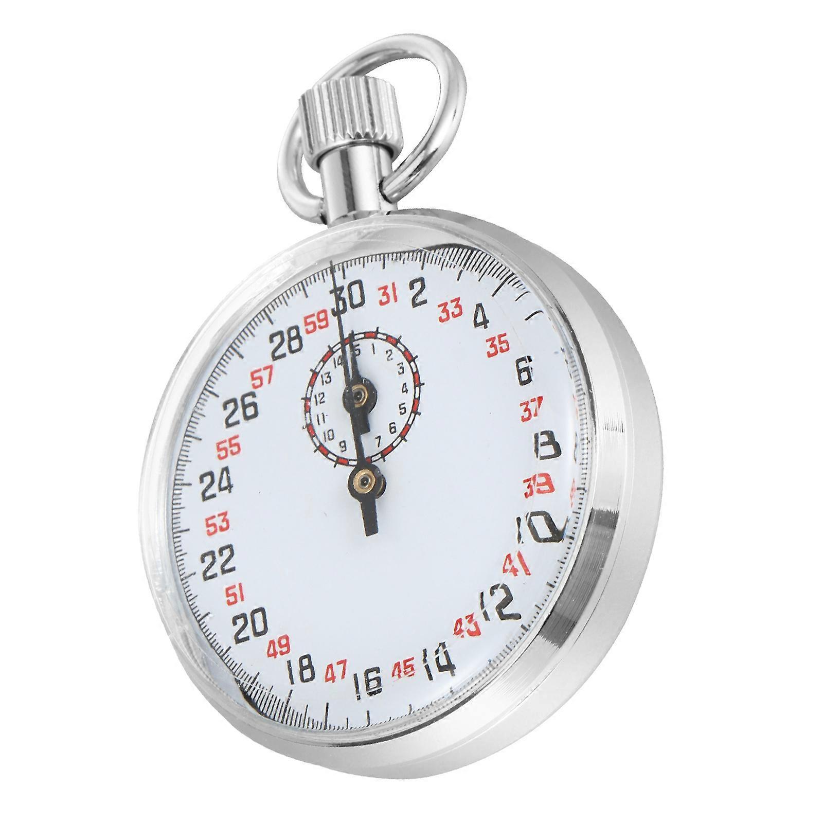 Mechanical Stopwatch for Running Timer 60 Seconds Lightweight Metal Timer
