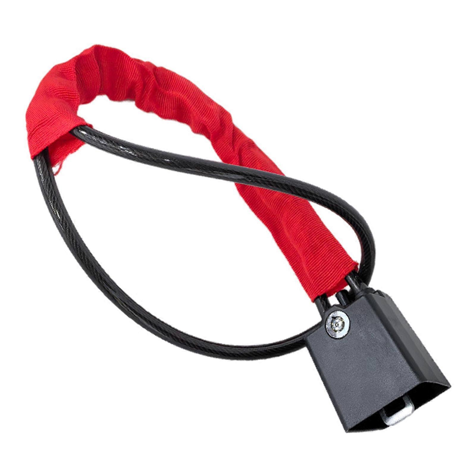 Quick Install & Release Automotive Steering Wheel Lock Security Device Metal Construction Lock For Various Car Models  Red