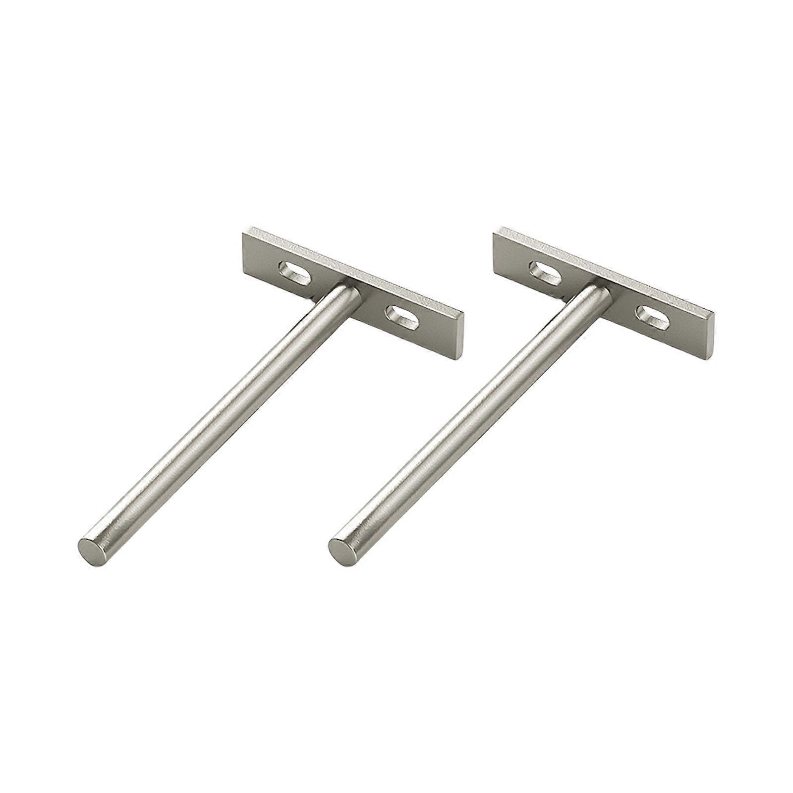 2Pcs Concealed Shelf Brackets Space Saving Rustproof Wall Shelf Support Concealed Support Furniture Hardware Enduring Multicolor